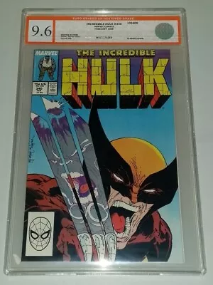 Buy Incredible Hulk #340 Egc 9.6 White Pages Classic Cover Not Cgc Mcfarlane (sa) • 399.99£