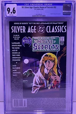 Buy DC Silver Age Classics House Of Secrets #92 Reprint 1st App Swamp Thing CGC 9.6  • 70.99£