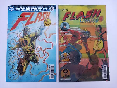Buy DC Comics  - The Flash #21 & 22 Lenticular Covers (2017) • 10£