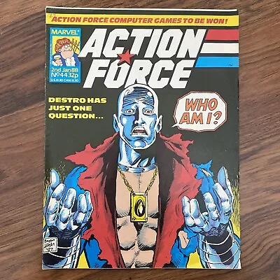 Buy Action Force #44 Marvel UK Magazine 1988 GI Joe A Real American Hero Cobra • 8.76£