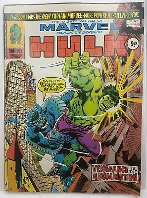 Buy HULK #227 - VF+ 1977 Bronze Age UK Marvel Comics • 4.95£