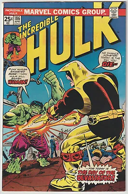 Buy Incredible Hulk #186 (Apr 1975, Marvel), FN-VFN Condition (7.0), 1st Devastator • 9.49£
