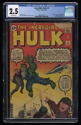 Buy Incredible Hulk (1962) #3 CGC GD+ 2.5 Off White 1st Appearance Ringmaster! • 417.08£