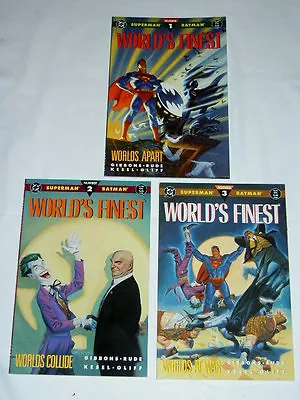 Buy WORLD'S FINEST : COMPLETE PRESTIGE 3 ISSUE DC 1990 SERIES By GIBBONS,RUDE.BATMAN • 11.99£