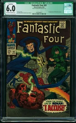 Buy FANTASTIC FOUR  # 65 NICE!  Early Silver Age!  CGC   4109148011 • 56.03£
