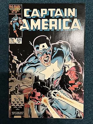 Buy Captain America #321 Classic Mike Zeck Cover! Marvel 1986 • 7.90£