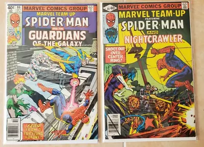 Buy MARVEL TEAM-UP #86 & 89  FN/VF *Guardians O/t Galaxy* Nightcrawler *2 Comics* • 9.99£