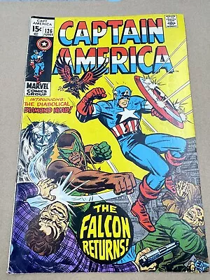 Buy Captain America #126 (1970) First Appearance Of Diamond Head Marvel Comics • 12.64£