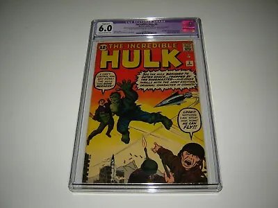Buy Incredible Hulk 3 CGC 6.0  Restored  Silver Age Marvel Key  1st  Ringmaster  • 799.81£
