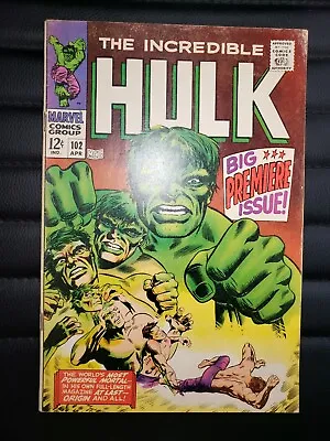 Buy Incredible Hulk #102 - Fine- | FN- | 5.5 - Many Pics! Premiere! 1st App Oldar! • 204.77£