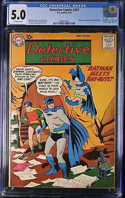 Buy Detective Comics #267 CGC VG/FN 5.0 1st Bat-Mite! Swan/Kaye Cover Art! • 625.93£