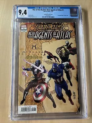 Buy War Of The Realms New Agents Of Atlas # 1  Connecting Variant CGC 9.4 • 47.49£