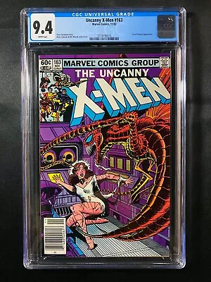 Buy Uncanny X-Men #163 CGC 9.4 (1982) - RARE Newsstand - Carol Danvers Appearance • 55.18£