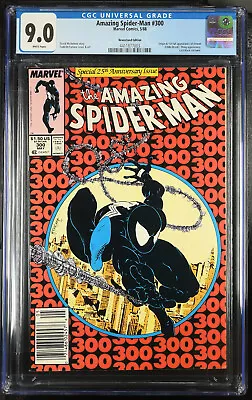 Buy Amazing Spider-Man #300 ~ 5/88 Marvel Newsstand Variant 1st Venom ~ CGC 9.0 WP • 495£