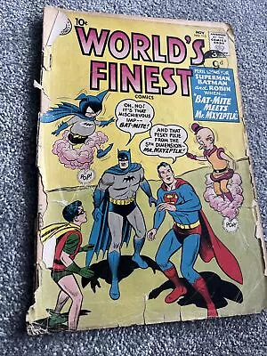 Buy World's Finest Comics #113. Nov 1960. Dc. Vg-. 1st Bat-mite & Mr. Mxyzptlk Team! • 8.99£