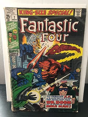 Buy Fantastic Four Annual 7 1969 Marvel Key Comic Book Dr.Doom Mole Man Kirby Good • 24.07£