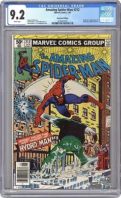 Buy Amazing Spider-Man #212N CGC 9.2 Newsstand 1981 4230465003 • 175.89£