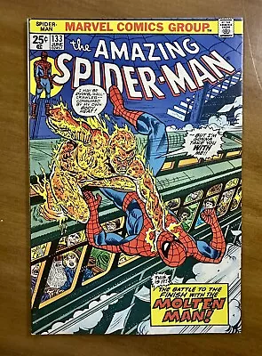 Buy Amazing Spider-Man #133 - HIGH GRADE Stunning Copy Marvel 1974 Romita MVS Stamp • 24.29£