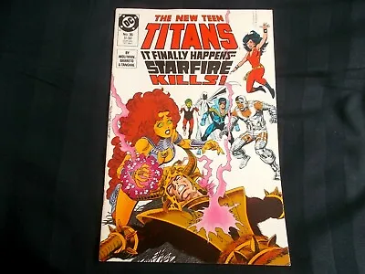 Buy DC Comic The New Teen Titans Issue 36 October 1987 Starfire Kills! • 5£