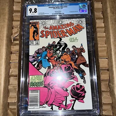 Buy Amazing Spider-Man #253 ⭐ CGC 9.8 NEWSSTAND ⭐ 1st Rose! UPC Marvel Comic 1984 • 158.28£