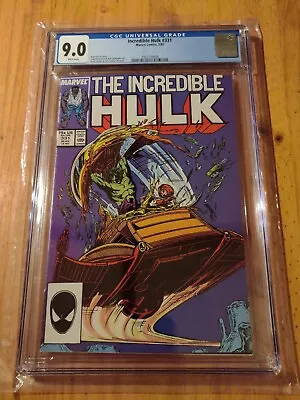Buy Incredible Hulk #331 CGC 9.0 - Todd McFarlane Art - 5/87 WP • 31.53£