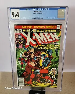 Buy Marvel UNCANNY X-MEN (1976) #102 CGC 9.4 NM White Pages, Juggernaut Appearance • 281.10£