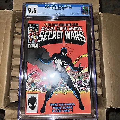 Buy Marvel Super-Heroes Secret Wars 8 CGC 9.6 Origin Black Suit Which Becomes Venom • 238.96£