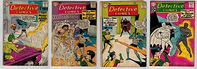 Buy 1960-1961 Batman Detective Comics #280, 285, 287, 294 Silver Age Dc Comic Lot Sa • 236.50£