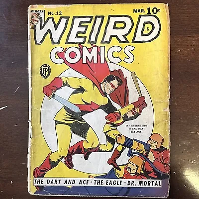 Buy Weird Comics #12 (1941) - Rare! Only 9 Universal Copies On Census! No Back Cover • 355.63£