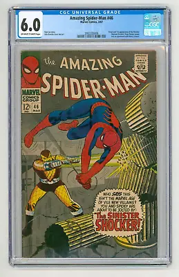 Buy Amazing Spider-Man #46 CGC 6.0 FN First Shocker • 455£
