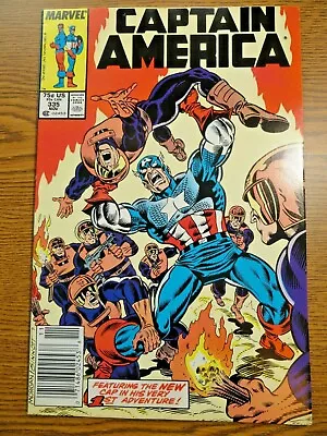 Buy Captain America #335 Hot Newsstand Key VF 1st John Walker Mission Marvel Disney+ • 20.46£