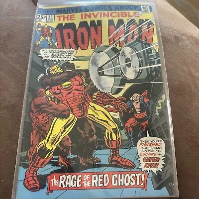 Buy INVINCIBLE IRON MAN #83   The Rage Of The Red Ghost!     1976 Clean Copy • 32.13£