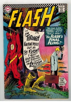 Buy The Flash #159 - Dr. Mid-nite Cameo - Infantino Art & Cover - Dc Comics/1966 • 59.37£
