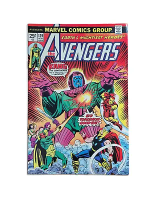 Buy Avengers #129 Kang The Conqueror Marvel Value Stamp Intact FN- Or Better RAW • 28.55£