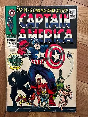 Buy Captain America #100 First Silver Age Titled Series; Death Of Franz Gruber • 180£