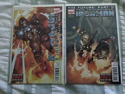Buy MARVEL The Invincible Iron Man: The Future Part 3 And Part 4 #523, 524-NM • 3.24£
