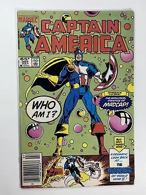 Buy Captain America #307 (1985) 1st App. Madcap In 8.5 Very Fine+ • 23.97£