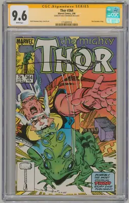 Buy Thor #364 CGC SS 9.6 SIGNED Walt Simonson Cover Story & Art 1st Throg Thor Frog • 142.52£