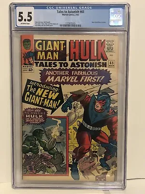 Buy TALES TO ASTONISH 65 CGC 5.5 OWP 1st APP Of The New Costume 1965 *Make An Offer* • 86.97£