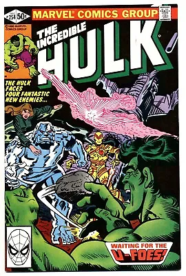 Buy INCREDIBLE HULK #254 VG/F, 1st U-Foes, Direct Marvel Comics 1980 Stock Image • 14.23£