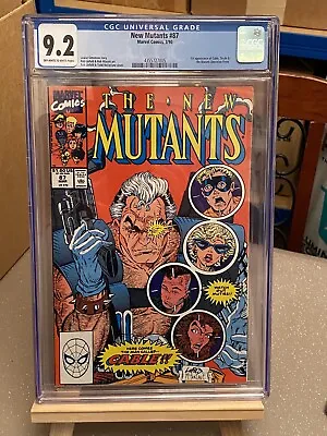 Buy NEW MUTANTS #87, 1st App CABLE, Marvel Comics (1990), CGC 9.2 • 124.95£