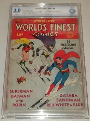 Buy Worlds Finest Comics #4 Cbcs 3.0 Restored Off White To White Pgs Dc Not Cgc (sa) • 599.99£