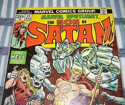 Buy Marvel Spotlight #14 With Son Of Satan! From Mar. 1974 In Incomplete Condition • 8.66£