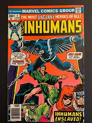 Buy Inhumans 5 VG-FN --  Voices From A Galaxy's End!  Maximus App. Gil Kane 1976 • 3.95£