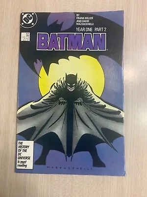 Buy Batman 405 Fn/vf 1987 White Pages Frank Miller & Davd Mazzucchelli • 12.79£