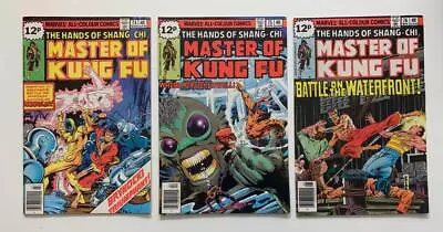 Buy Hands Of Shang - Chi Master Of Kung Fu #74 To 76 (Marvel 1979) VF+/- Bronze Age • 18.50£