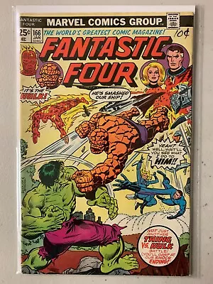 Buy Fantastic Four #166 Hulk Appearance, Marvel Value Stamp Intact 4.5 (1976) • 6.32£