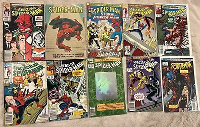 Buy Vintage 80's 90's Lot Of 10 Marvel Comics Amazing Spiderman Comics Venom • 23.35£