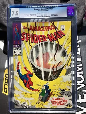 Buy Amazing Spider-Man #61 CGC 7.0  1st Gwen Stacy Cover; Kingpin Appearance! • 142.30£