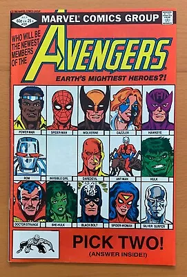 Buy Avengers #221 KEY New Line-Up (Marvel 1982) VF- Bronze Age Comic • 39.50£